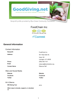 FoodChain Inc - GoodGiving.Net