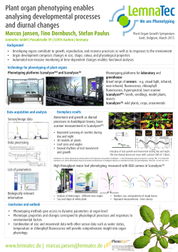 Plant organ phenotyping enables analysing developmental