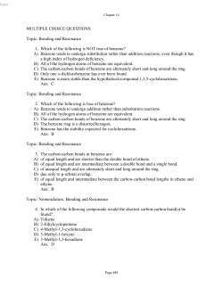 MULTIPLE CHOICE QUESTIONS Topic: Bonding and Resonance 1