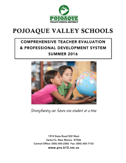 Introduction - Pojoaque Valley Schools
