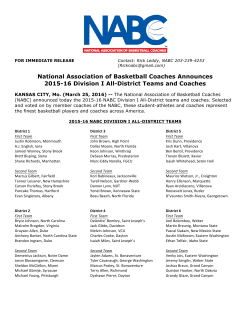 2015-16 NABC Division I All-District teams