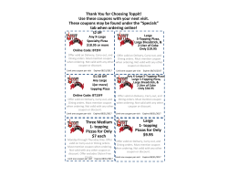 Three Medium 1‐ topping Pizzas for Only $7 each