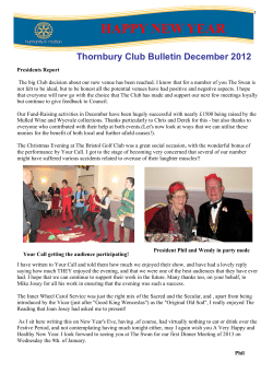 Draft 2 Rotary Bulletin December 2012