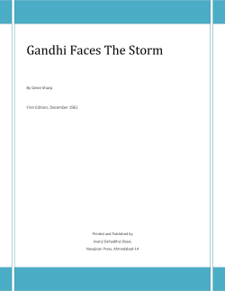 Gandhi Faces The Storm