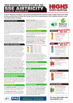 High5 Route Gel Information