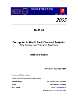 1) Introduction: The Scourge of Corruption
