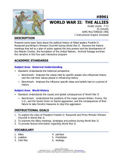 8961 world war ii: the allies - The Described and Captioned Media