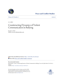 Counteracting Dynamics of Violent Communication in