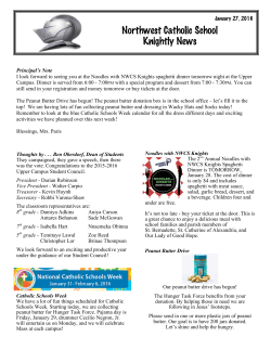 Northwest Catholic School Knightly News