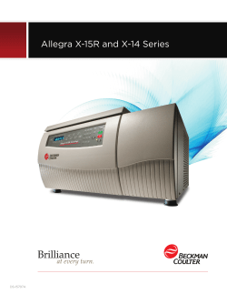 Allegra X-15R and X-14 Series