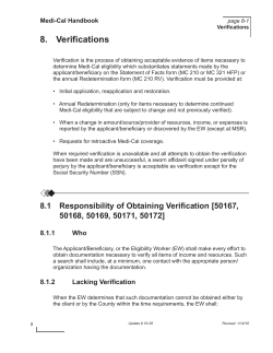 Senate Bill (SB) 87 Process