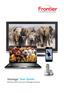 Vantage TV by Frontier User Guide