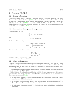 9 Problem OREGO - Radford University