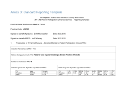 PPG Report 2014-15 - Fordhouses Medical Centre
