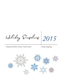 Holiday Singalong - Homewood Public Library