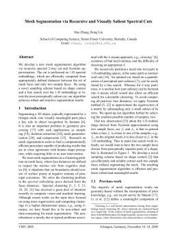 Mesh Segmentation via Recursive and Visually Salient Spectral Cuts