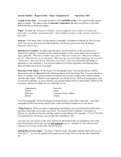 Greece-Essay 1-Achilles