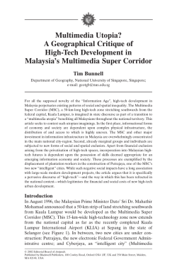 Multimedia Utopia? A Geographical Critique of High-Tech
