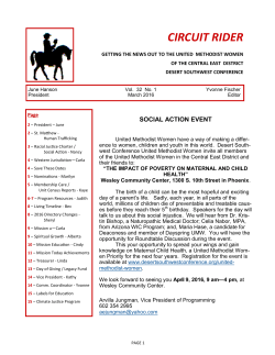 March 2016 - Desert Southwest Conference