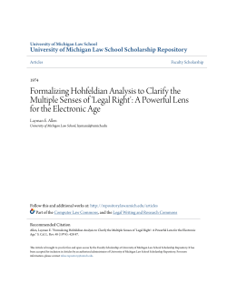 Formalizing Hohfeldian Analysis to Clarify the Multiple Senses of