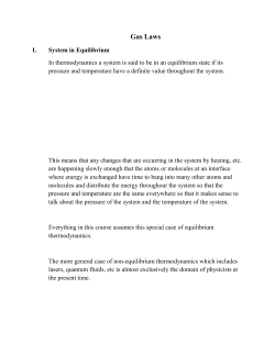 Gas Laws - Tarleton State University