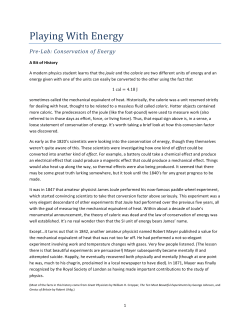 Playing With Energy