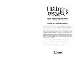 Book by Flip Kobler and Cindy Marcus Music and Lyrics by Bill
