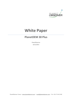 PlanetDEM 30 Plus White Paper