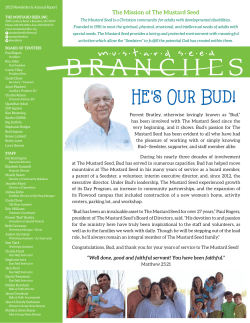 He`s Our Bud! - Mustard Seed