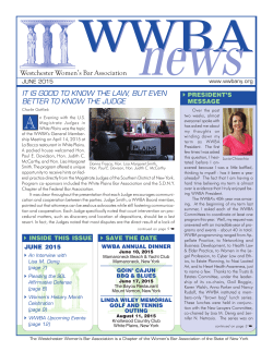 June 2015 - Westchester Women`s Bar Association