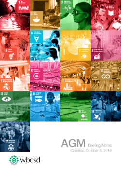 Briefing Notes - Council Meeting 2016 - Chennai, India