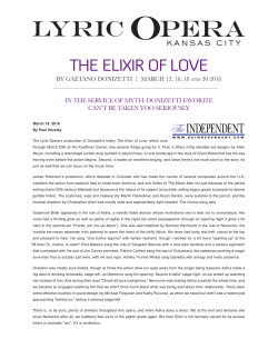 Donizetti Favorite Can`t be Taken too Seriously