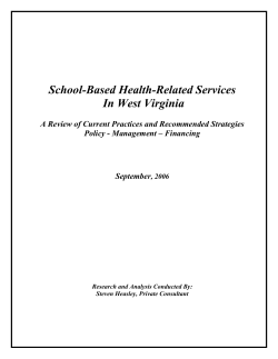 School-Based Health Related Services