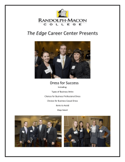 The Edge Career Center Presents