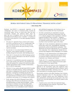Korea-Southeast Asia-US Relations: Triangle with a Gap?