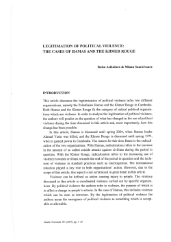 legitimation of political violence