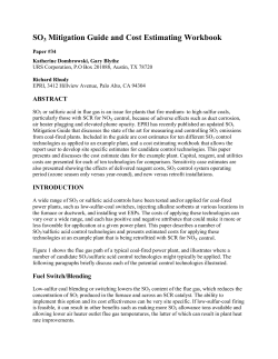 SO3 Mitigation Guide and Cost Estimating Workbook