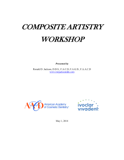 composite artistry workshop - American Academy of Cosmetic