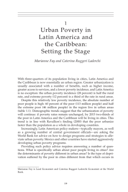Urban Poverty in Latin America and the Caribbean