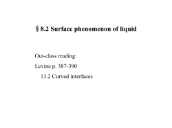 8.2 surface phenomenon of liquid