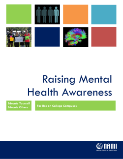 Raising Mental Health Awareness - Children`s Mental Health Network