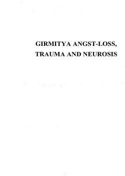 girmitya angst-loss, trauma and neurosis
