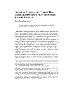 Essentialism Distorts the Law and Stymies Scientific Research