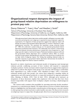Organizational respect dampens the impact of groupbased relative
