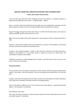 analysis: where will innovative retailers take fulfilment next?