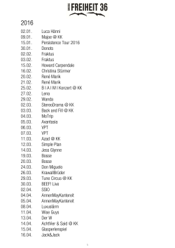 Konzerthistorie STAND Dez16