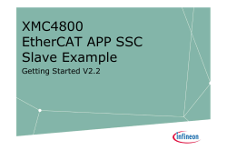 XMC4800 ETG SSC EtherCAT Slave on