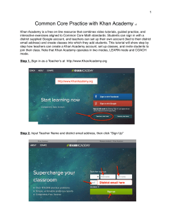 Khan Academy CC Tutorial.pages - Oak Park Unified School District