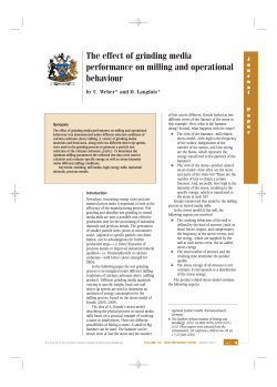 The effect of grinding media performance on milling