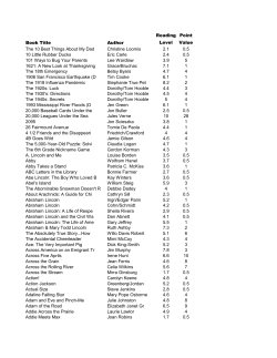 AR Quiz List-Sorted by Title
